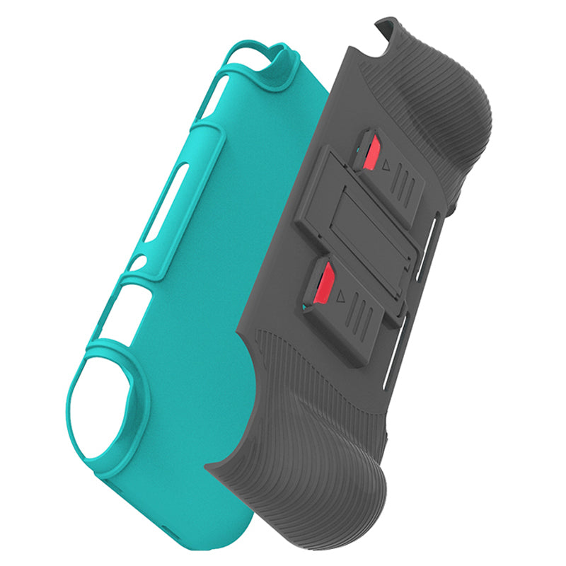 SM052 2 in 1 Protective Case for Nintendo Switch Lite Anti-Slip ABS+TPU Stand Cover with Game Card Slots SM052 2 in 1 Protective Case for Nintendo Switch Lite Anti-Slip ABS+TPU Stand Cover with Game Card Slots